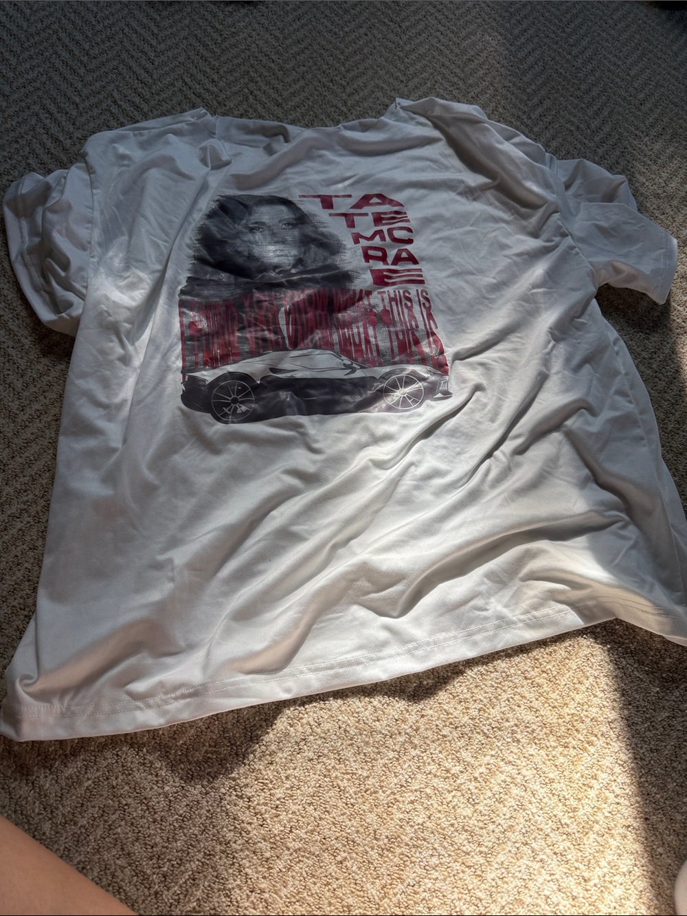 SHEIN Tate Mcrae Off-shoulder Tee